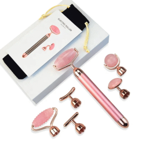 Masajeador Facial - Rodillo de jade 6 piezas en 1 electrico con vibrador™