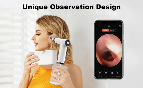 LAVADORA DE OÍDOS con CÁMARA HD 📷 | Limpieza Segura y Efectiva y Facil de usar, Higiene Profunda sin Dolor™