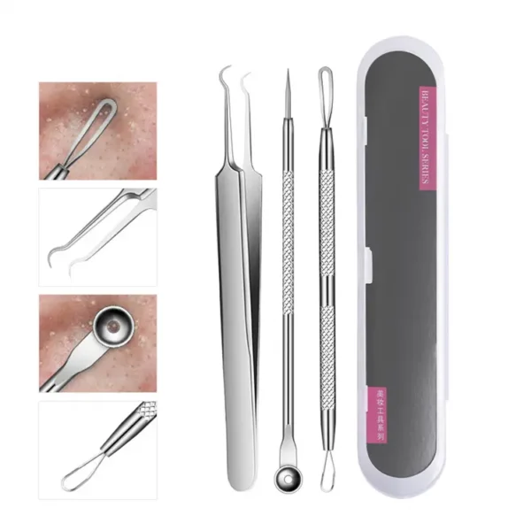 Kit Profesional 5 en 1 para Eliminar Espinillas, Puntos Negros y Acné de 5 piezas™