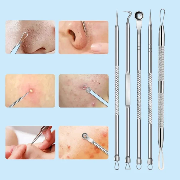 Kit 8 en 1 para Eliminar Puntos Negros y Acné + Estuche Metálico Premium™