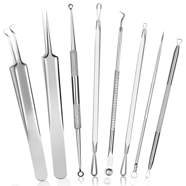 Kit 8 en 1 para Eliminar Puntos Negros y Acné + Estuche Metálico Premium™