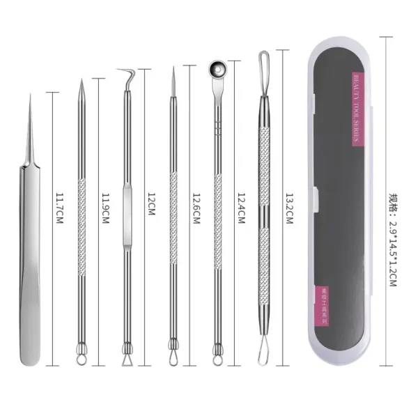 Kit Profesional 5 en 1 para Eliminar Espinillas, Puntos Negros y Acné de 5 piezas™