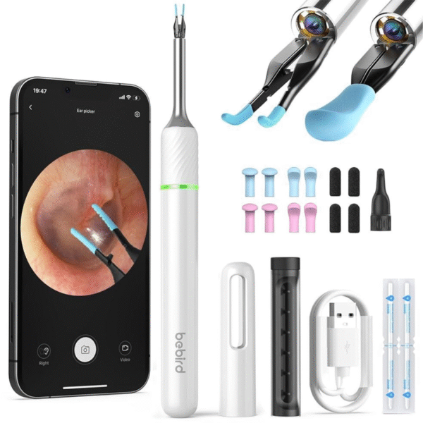 🔍 Limpieza Precisa Note 5 🎯 Extrae lo imposible: Otoscopio con Cámara y Pinza Inteligente™