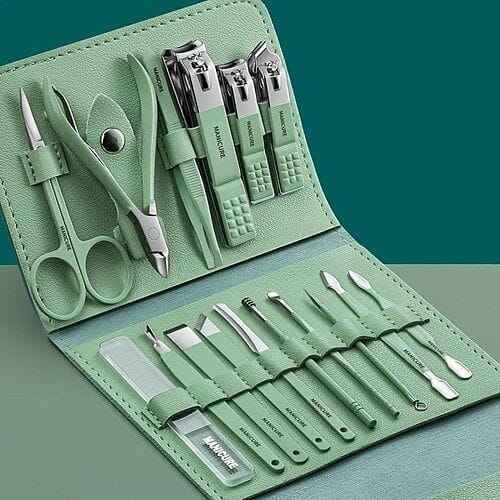 Juego de Cortaúñas Multifuncional de 16💅 | Precisión y Durabilidad en Acero Inoxidable™
