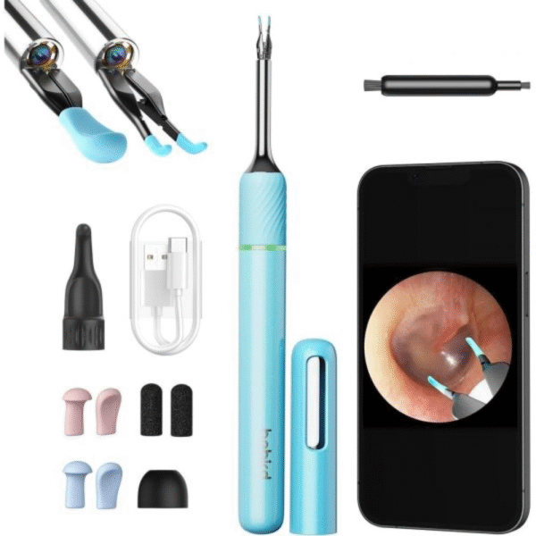 🔍 Limpieza Precisa Note 5 🎯 Extrae lo imposible: Otoscopio con Cámara y Pinza Inteligente™