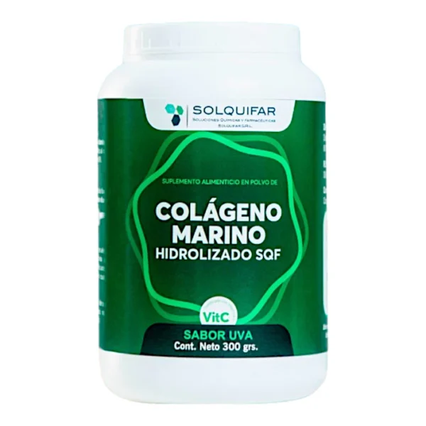 🌊 Colágeno Marino Hidrolizado - SQF Sabor Uva X 300 Gr 🍇™