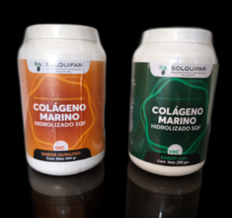 🌊 Colágeno Marino Hidrolizado - SQF Sabor Uva X 300 Gr 🍇™
