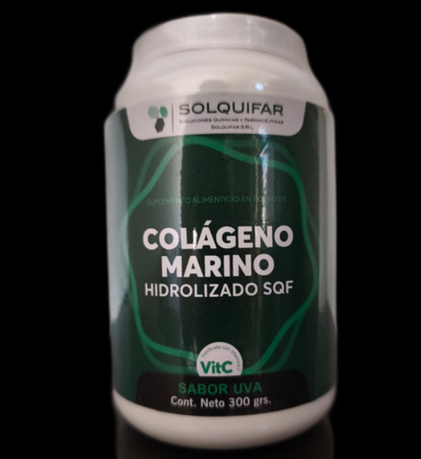 🌊 Colágeno Marino Hidrolizado - SQF Sabor Uva X 300 Gr 🍇™