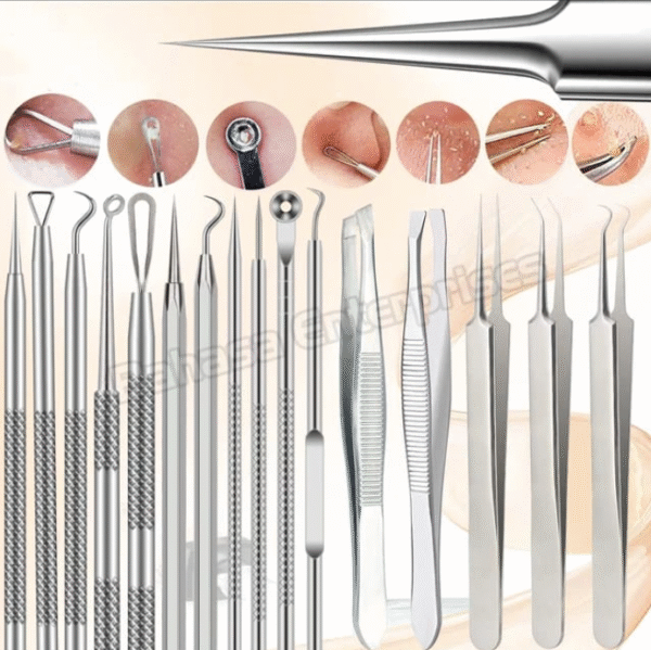 🧼 Kit Facial Pro 16 Pzs – Acero Inoxidable™