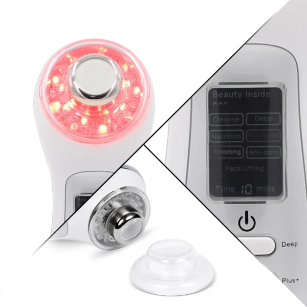 💎Rejuvenecedor Facial 5 en 1 EMS, Ultrasonido y LED™