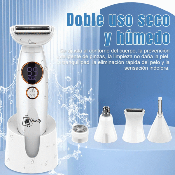 Afeitadora Eléctrica 5-1 Multifunción Recargable Impearmeable™
