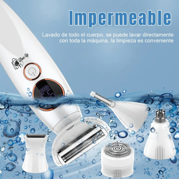 Afeitadora Eléctrica 5-1 Multifunción Recargable Impearmeable™