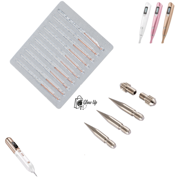 21 - copia x25 Agujas Finas Plasma Pen Original 20 Finas 3 Gruesas + 2 Seguros