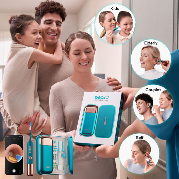 Set de Cuidado Auditivo Earsight Ultra Inteligente Inalámbrico Bebird con Cámara HD